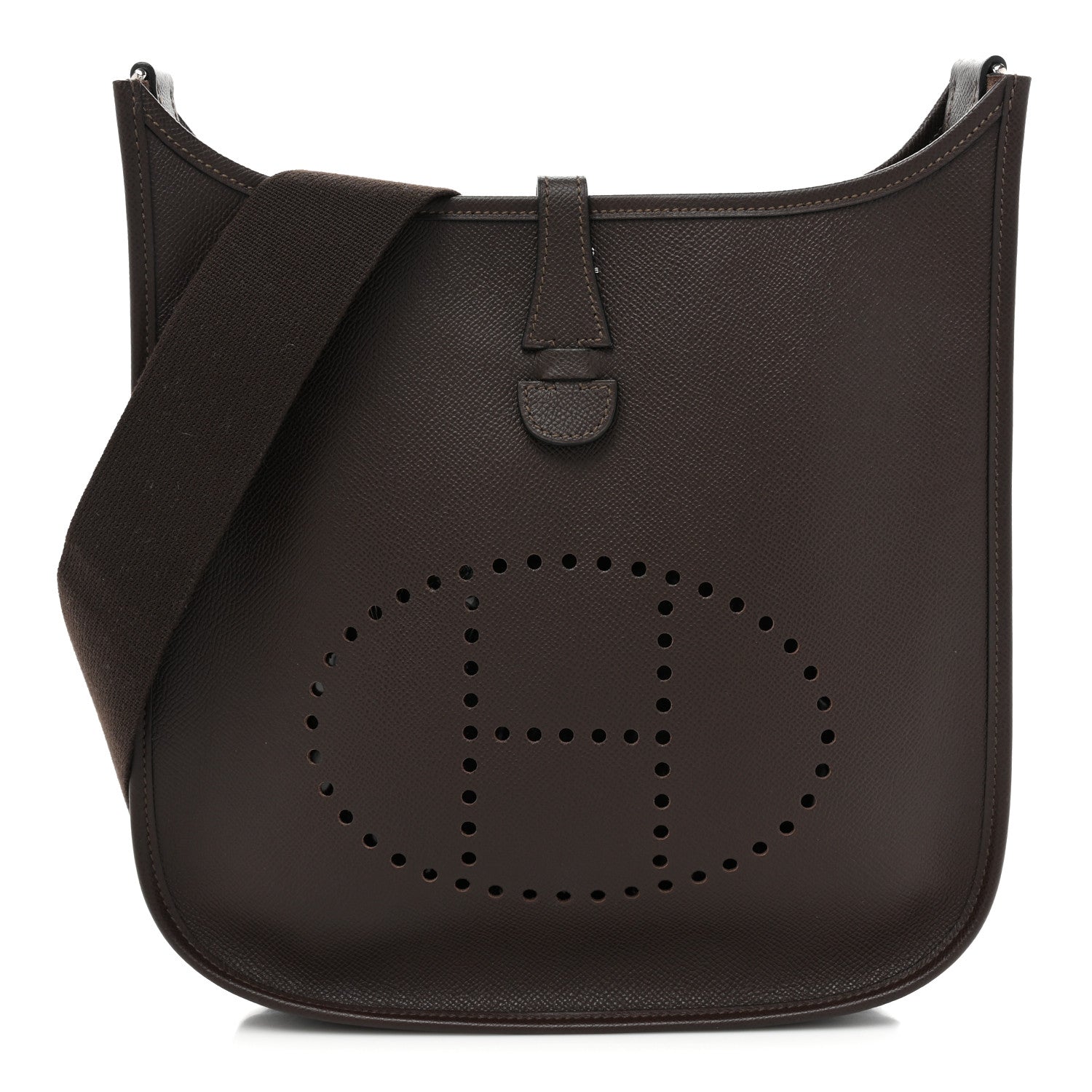 Hermes Epsom Evelyne II PM Chocolate 1 of 10