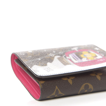 Louis Vuitton Monogram 2019 Christmas Animation Victorine Wallet Fuchsia 7 of 9