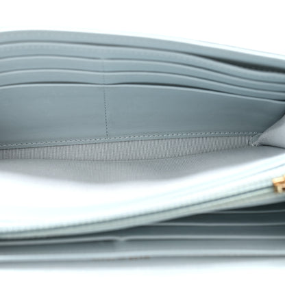 Chanel Lambskin Quilted Chanel 19 Flap Wallet Light Blue 5 of 12