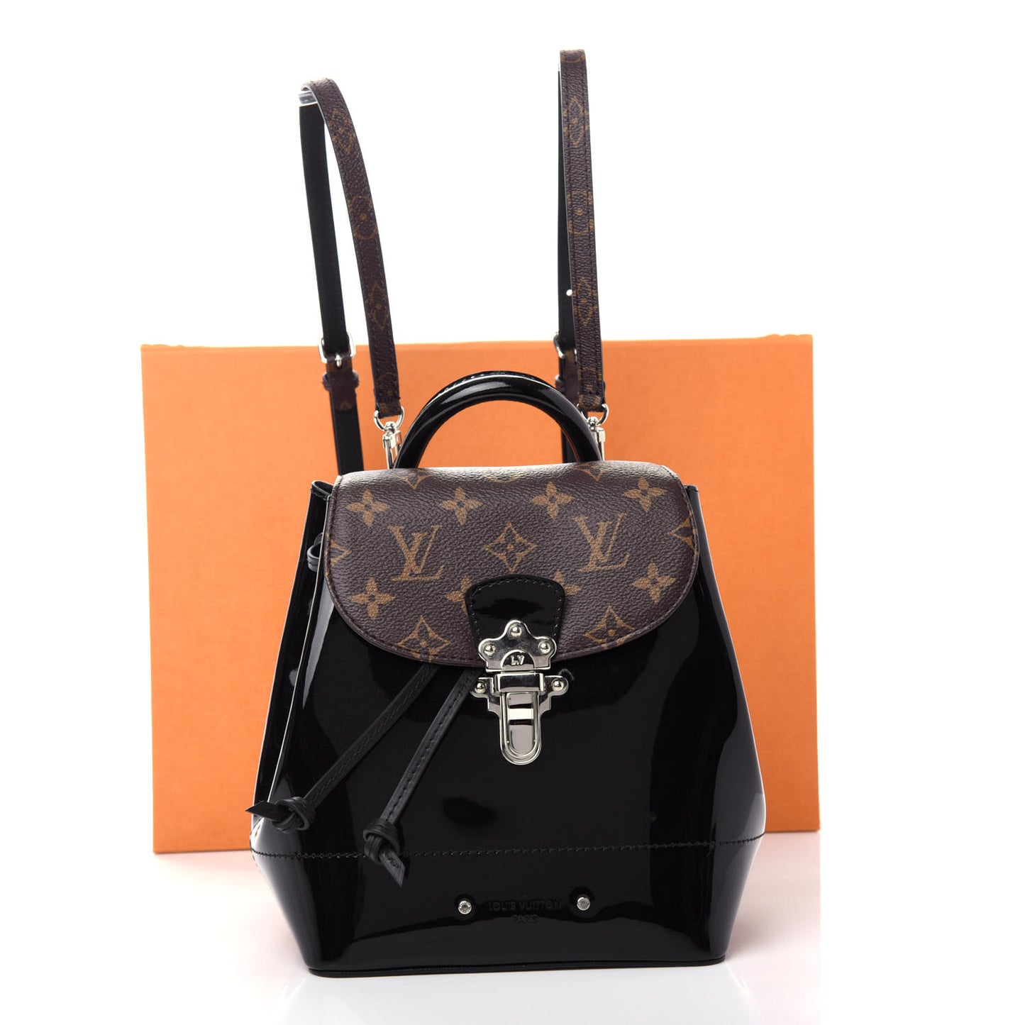 Patent Monogram Hot Springs Backpack Black