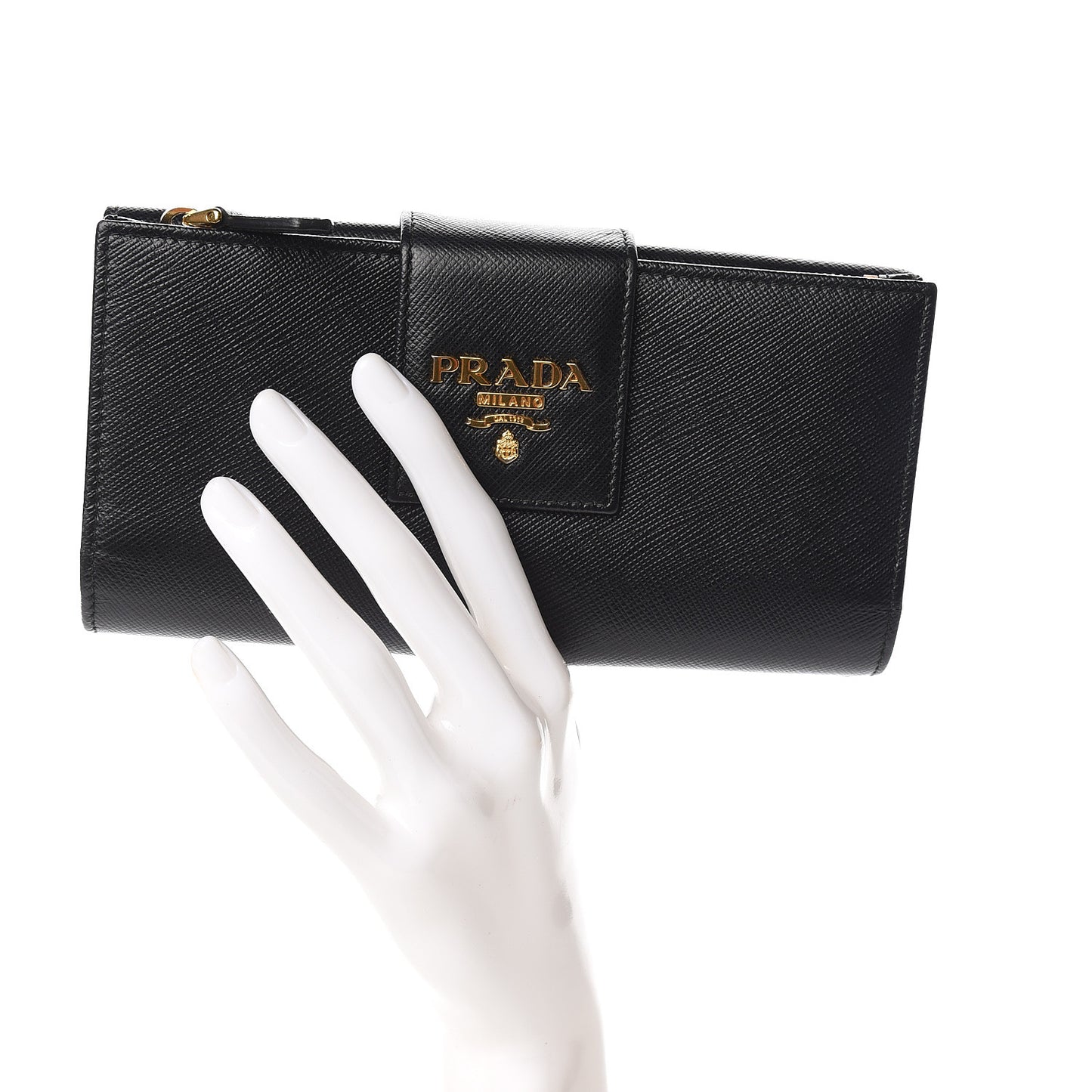 Saffiano Metal Medium Wallet Black