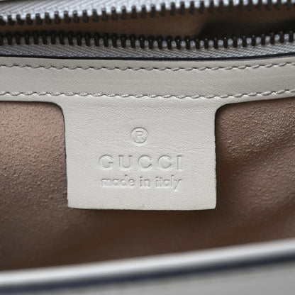 Gucci Calfskin Sylvie Web Queen Margaret Shoulder Bag White 6 of 14