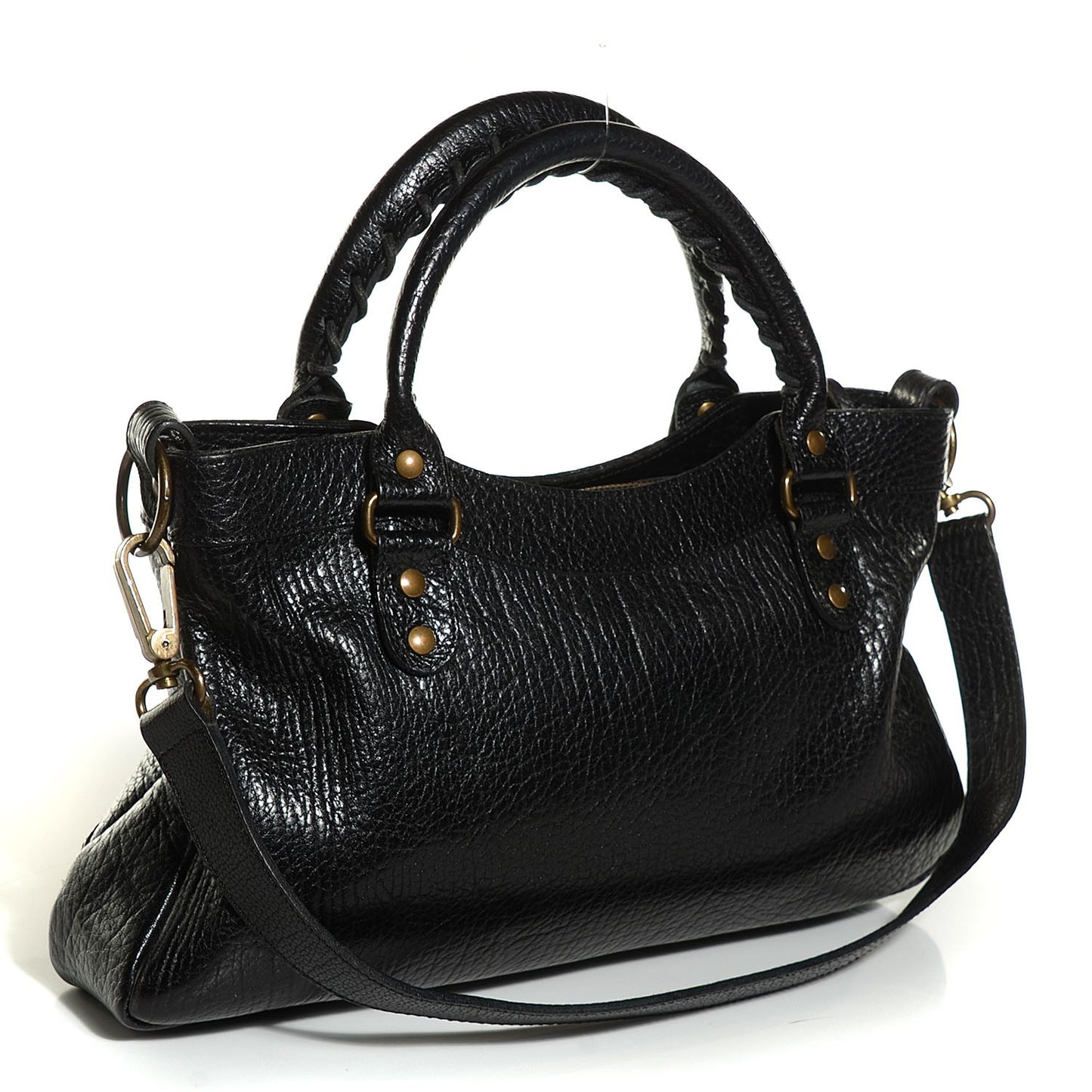 Pebbled Caribou Classic Hardware First Black