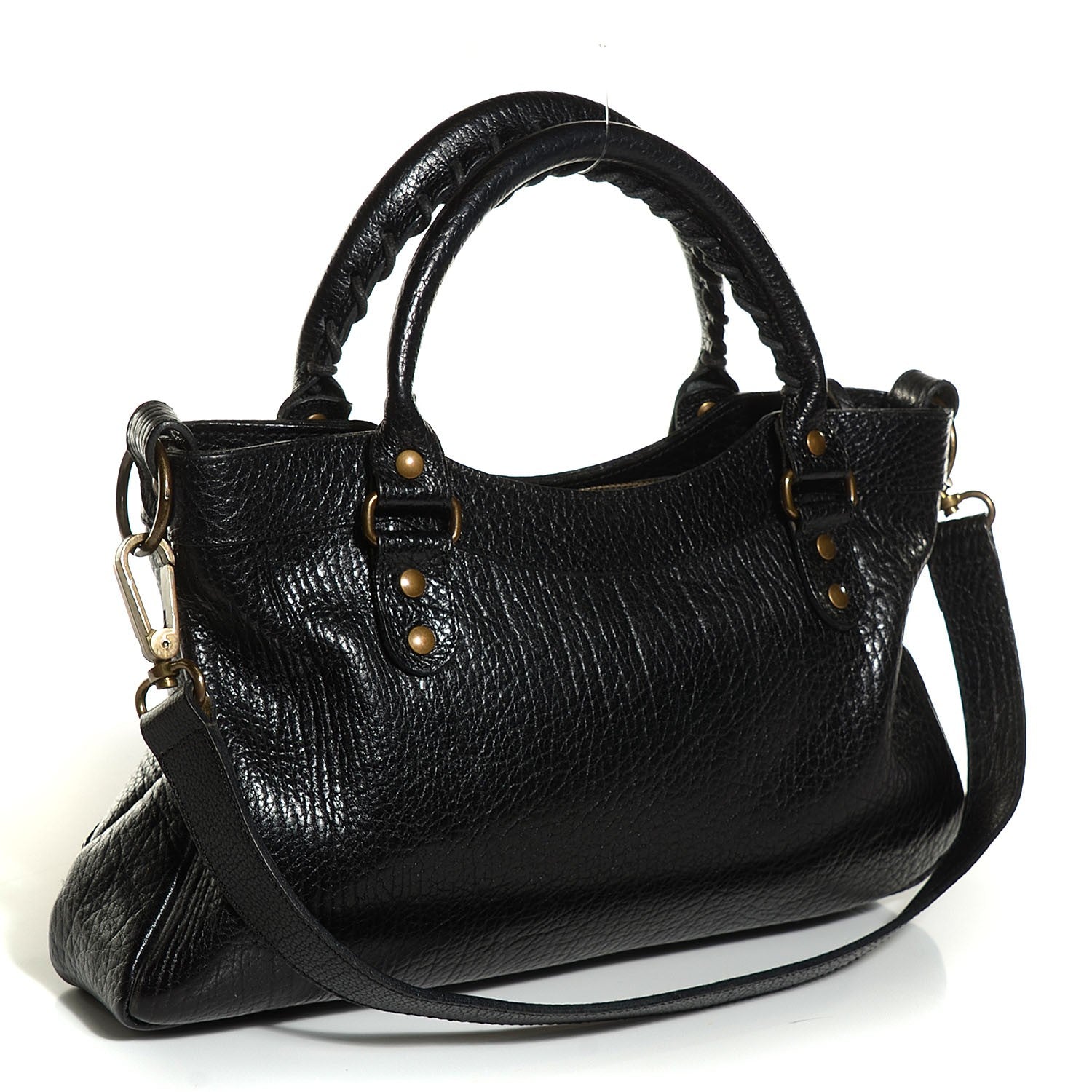 Balenciaga Pebbled Caribou Classic Hardware First Black 3 of 12