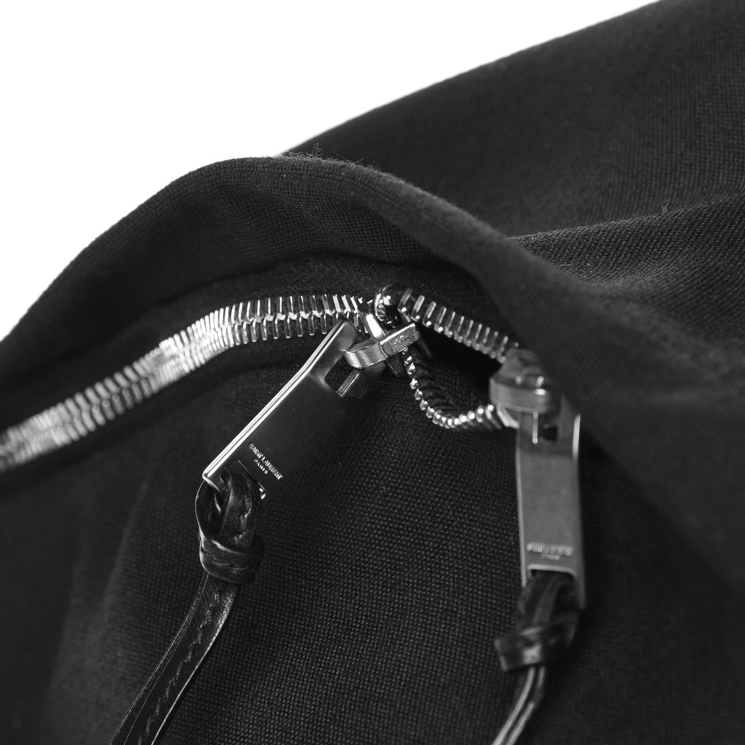Saint Laurent Canvas Stars Print Hunting Backpack Black Silver 8 of 10