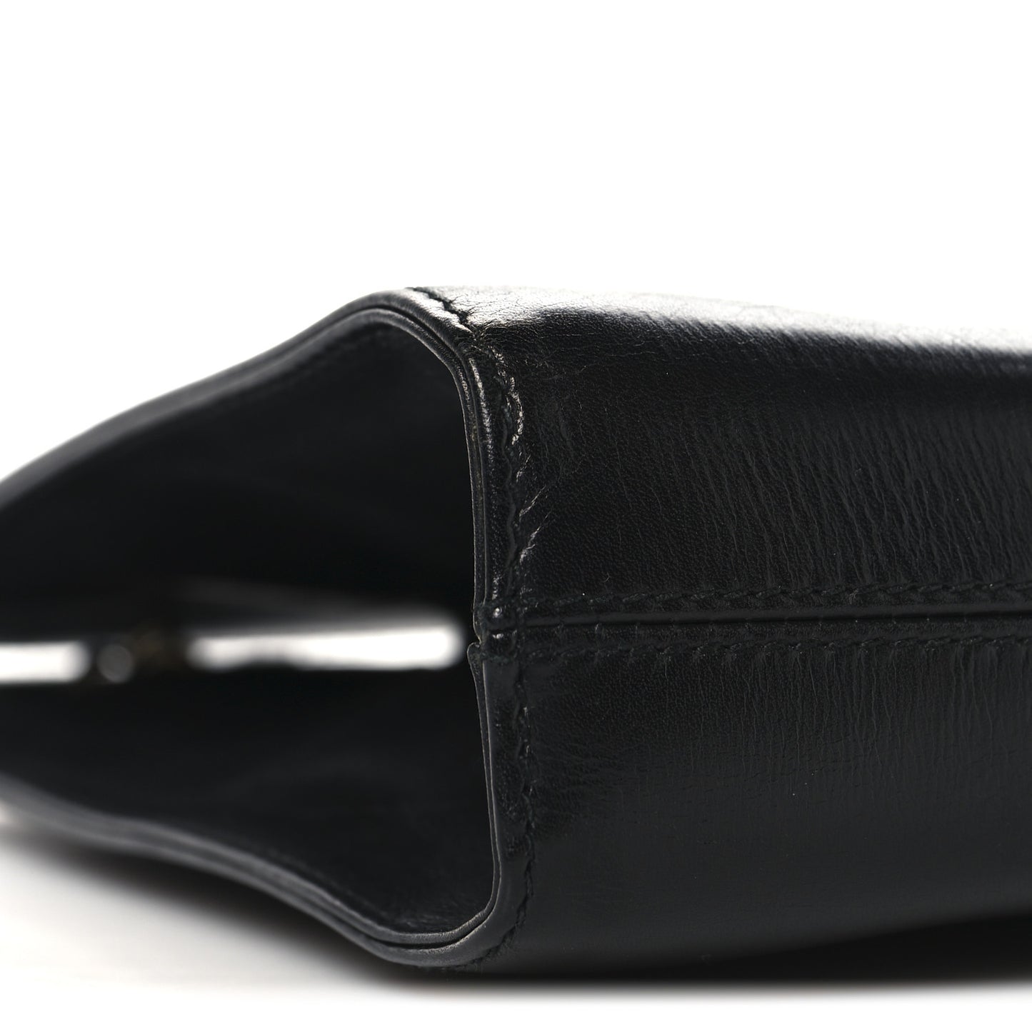 Calfskin Diana Chain Shoulder Bag Black