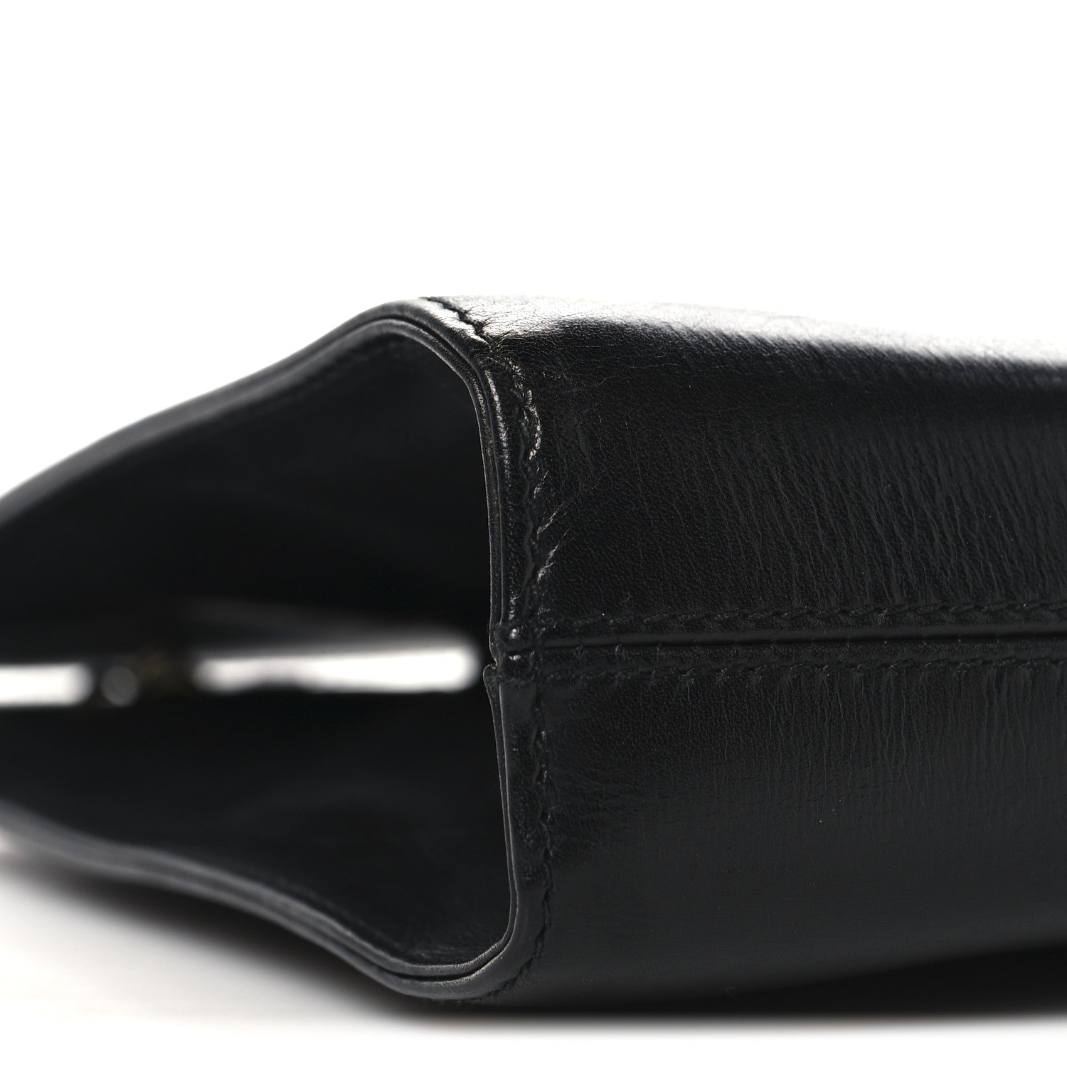Salvatore Ferragamo Calfskin Diana Chain Shoulder Bag Black 8 of 10