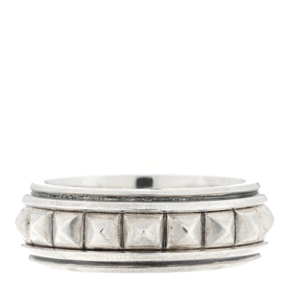 David Yurman Sterling Silver 8mm Pyramid Band Ring 59 8.75 3 of 4