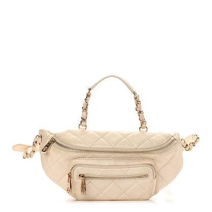 Chanel Calfskin Quilted All About Waist Belt Bag Light Beige 1 of 16