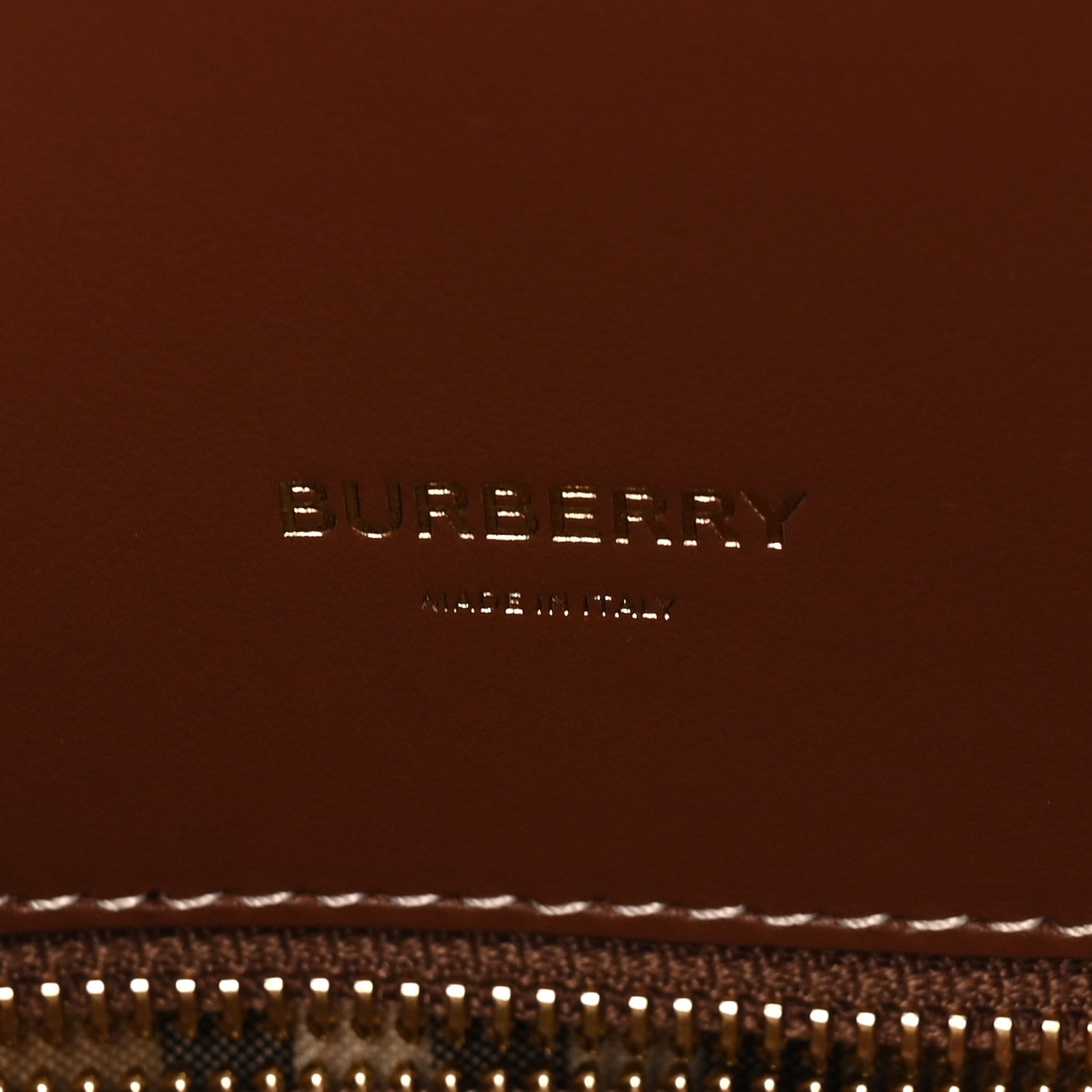 Burberry Calfskin Vintage Check Medium Two Handle Title Bag Black 6 of 9