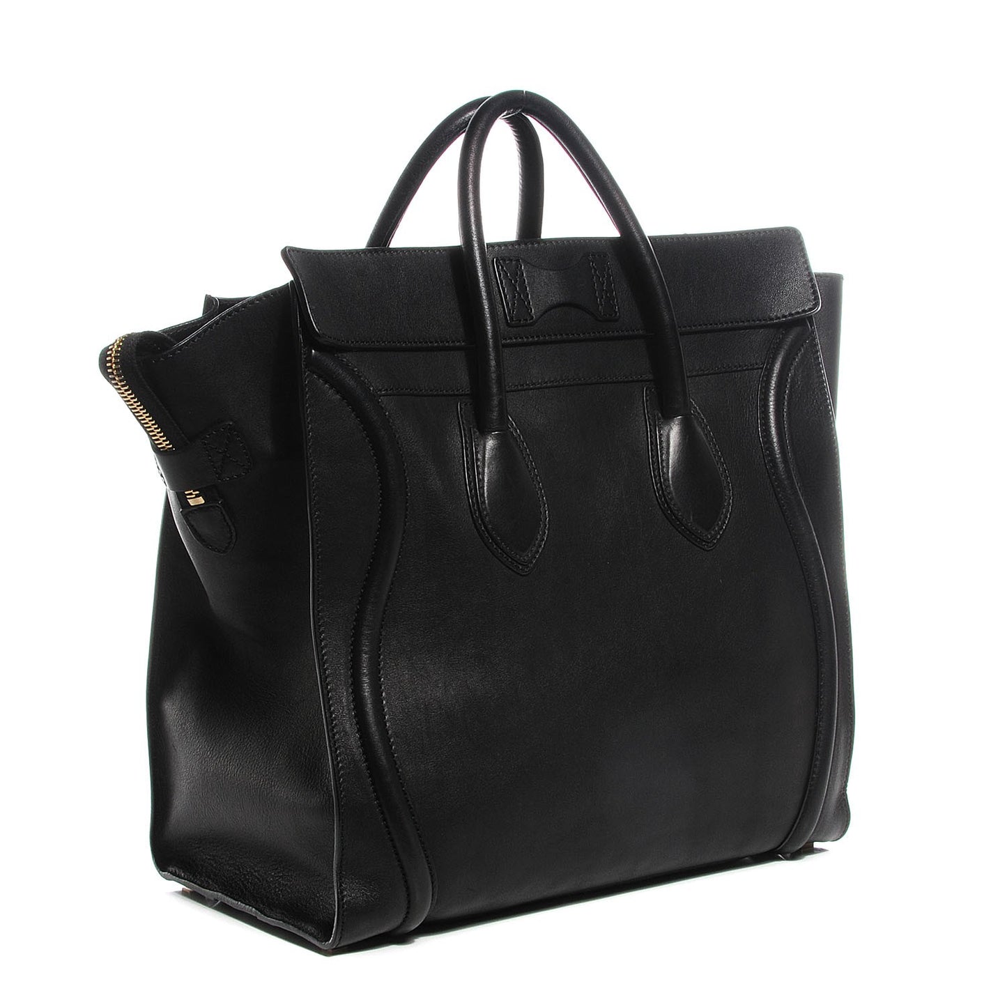 Smooth Calfskin Medium Luggage Black