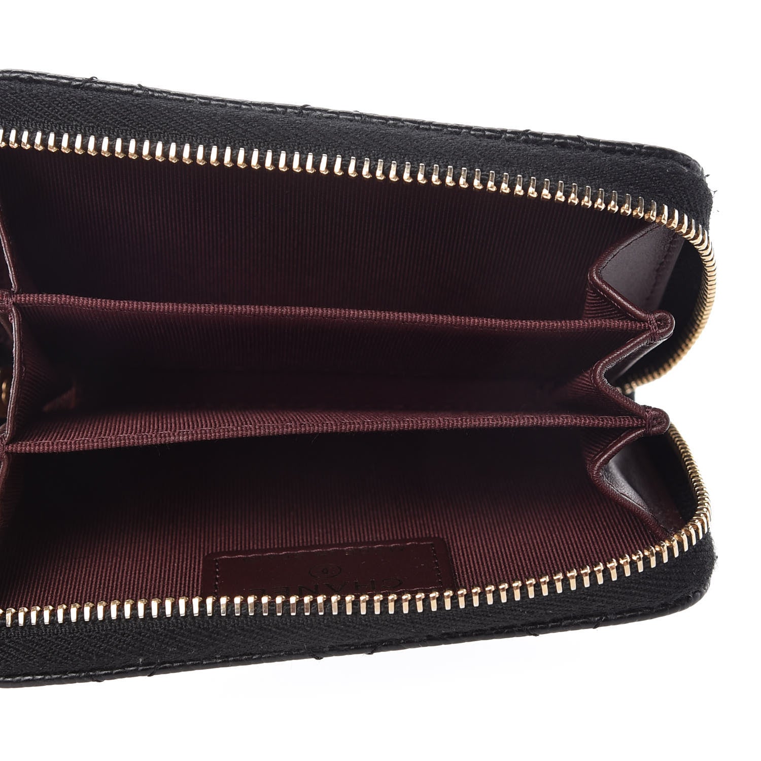 Chanel Caviar Quilted Zip Coin Purse Black 5 of 7