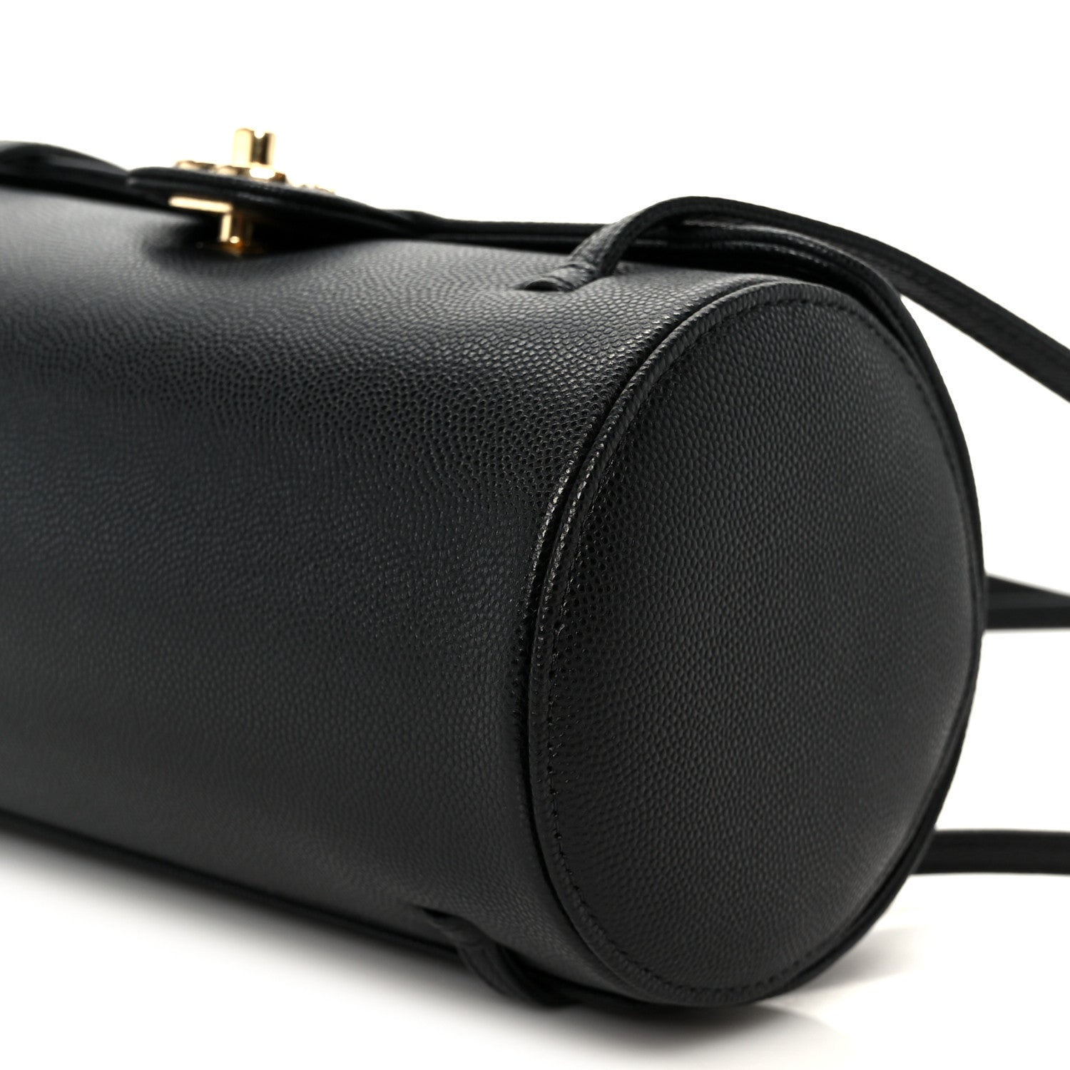 Chanel Shiny Caviar Preppy Coco Small Bowling Bag Black 11 of 12
