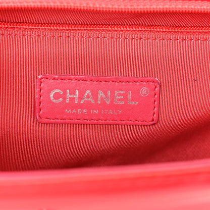 Chanel Patent Quilted Large Boy Flap Pink 6 of 10
