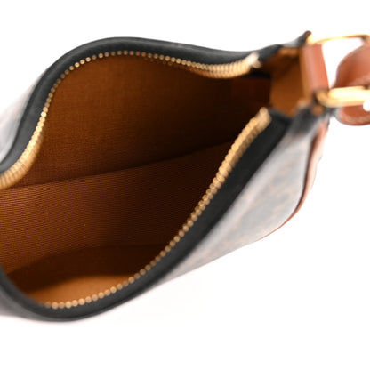 Celine Canvas Calfskin Mini Ava Triomphe Shoulder Bag Tan 5 of 12