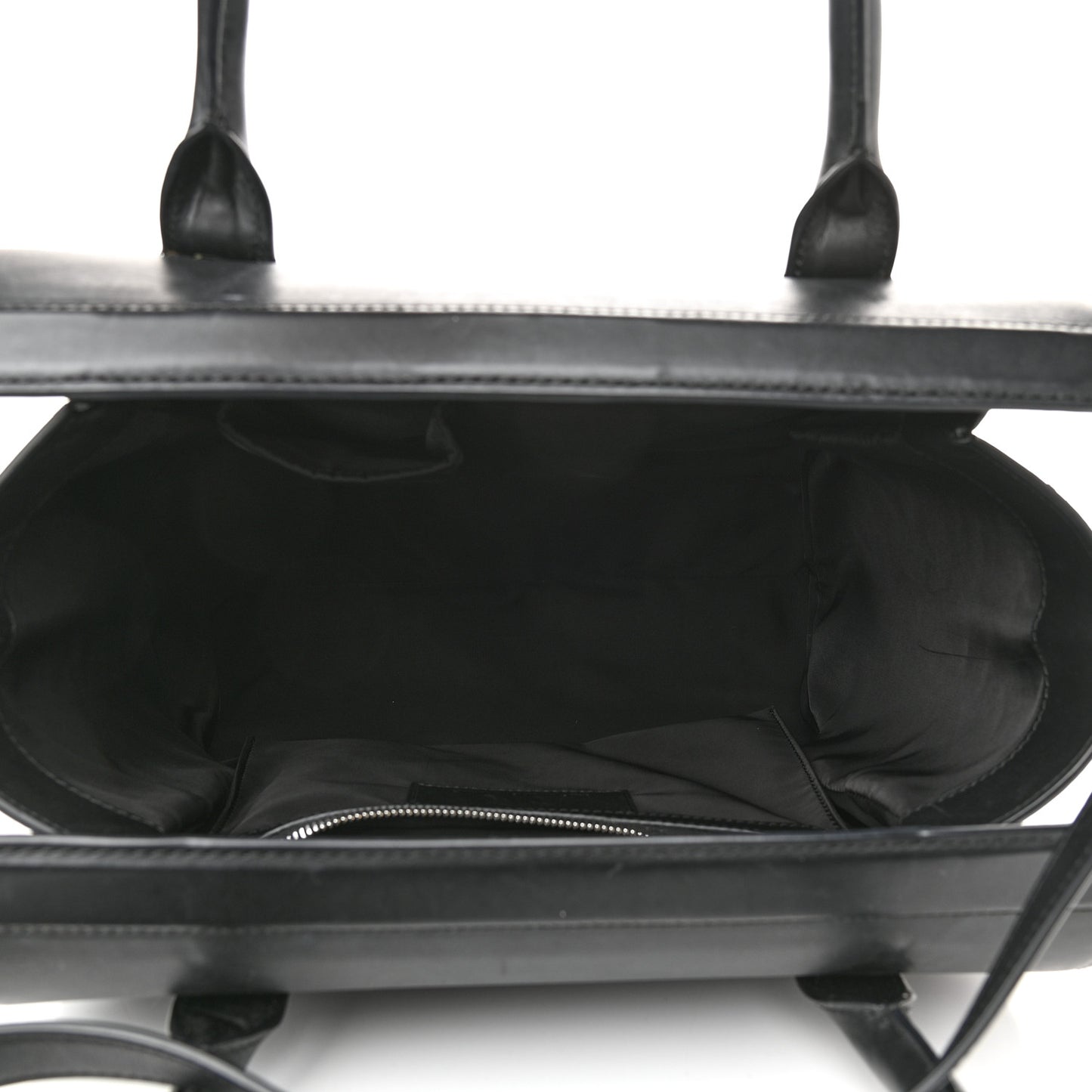 Smooth Calfskin Large Chastity Bag Black Rhodium Hardware