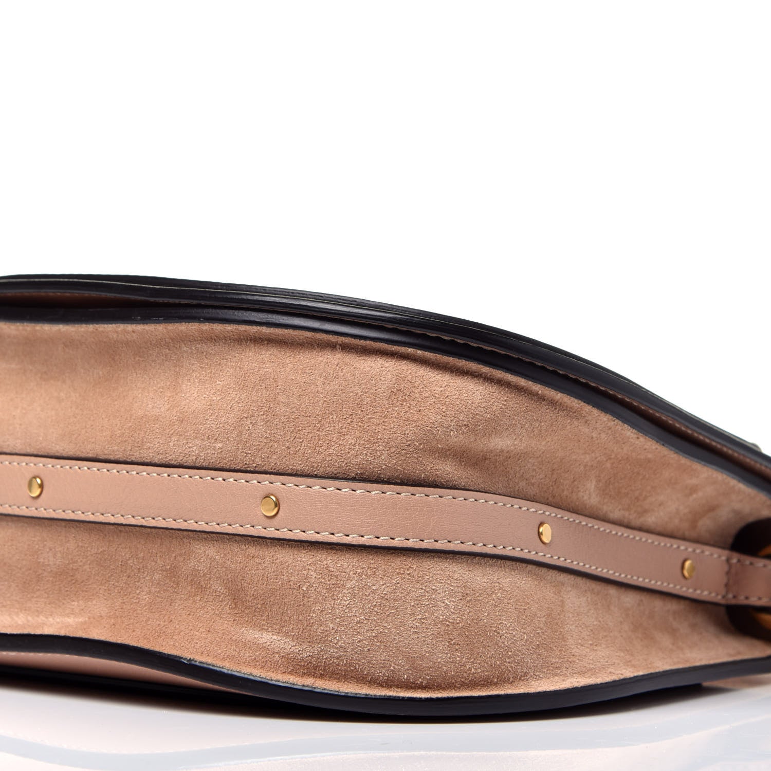 Chloe Calfskin Suede Medium Nile Bracelet Bag Biscotti Beige 9 of 9