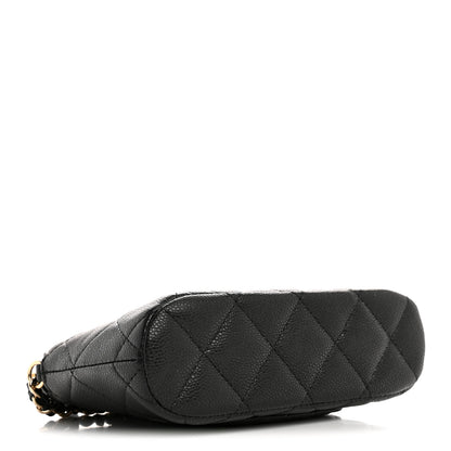 Chanel Caviar Quilted Classic Clutch With Chain Black 4 of 10