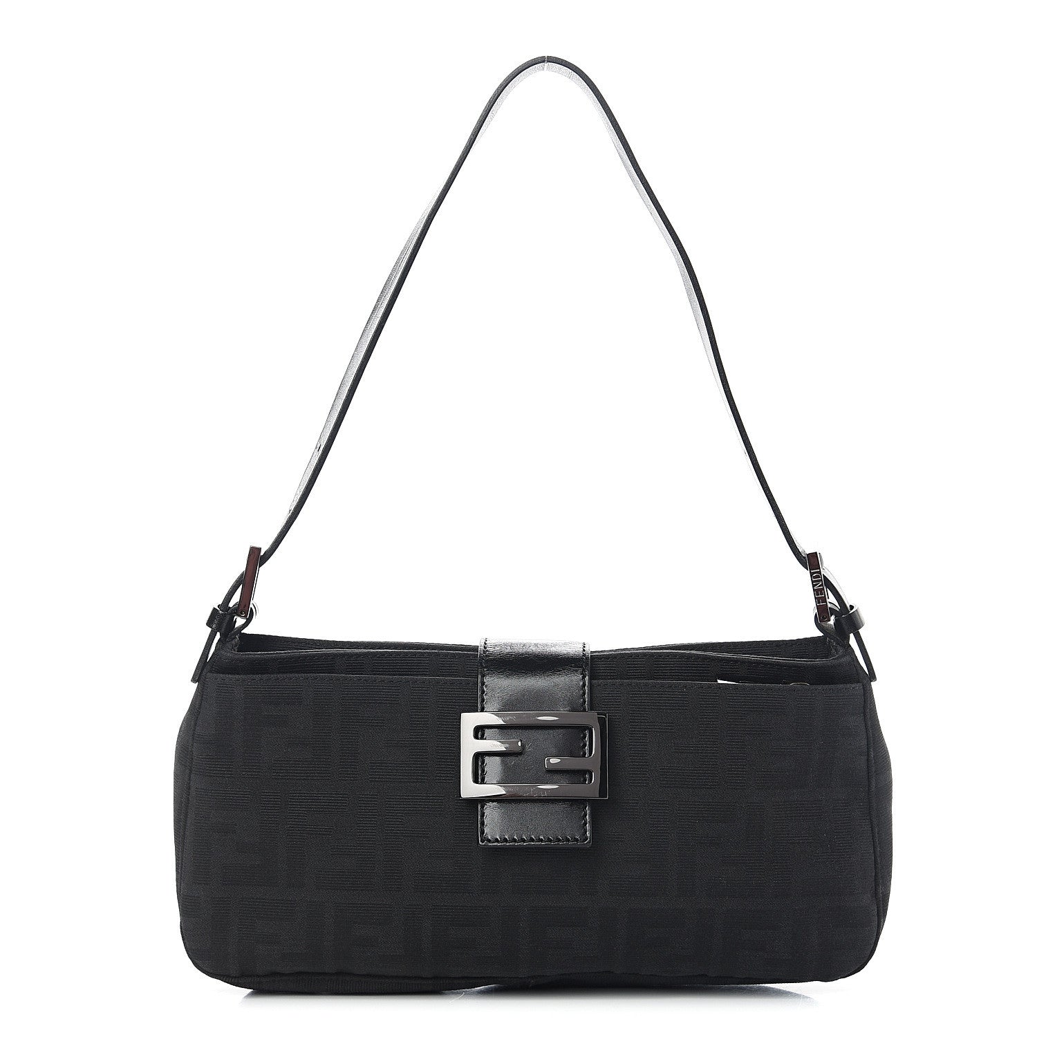 Fendi Nylon Zucca Baguette Black 1 of 8