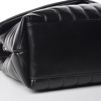 Saint Laurent Calfskin Y Quilted Monogram Medium Loulou Chain Satchel Black 9 of 12