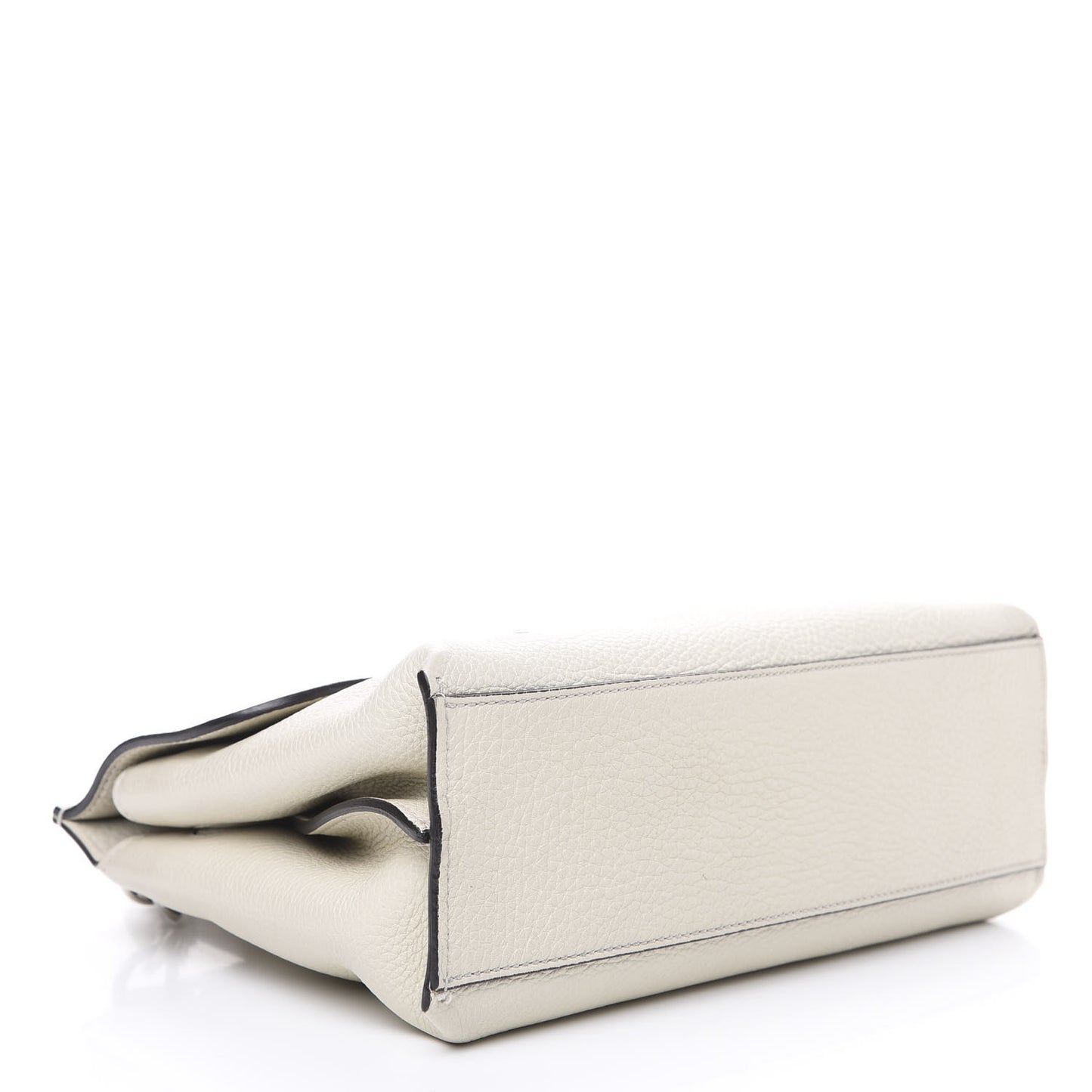 Cellarius Calfskin Small Bamboo Daily Top Handle Bag Mystic White