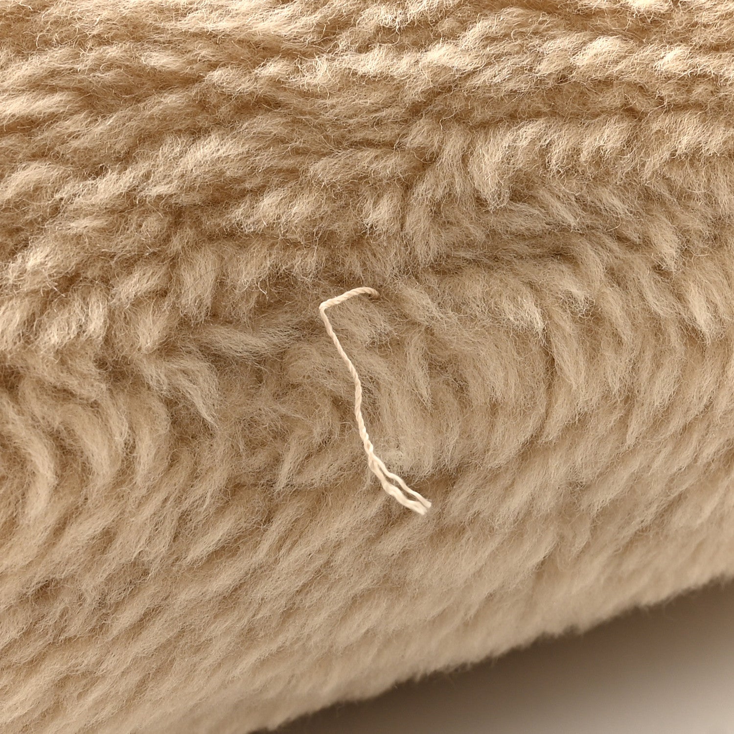 Saint Laurent Shearling Lambskin Quilted Sade Puffer Envelope Clutch Natural Beige 11 of 11