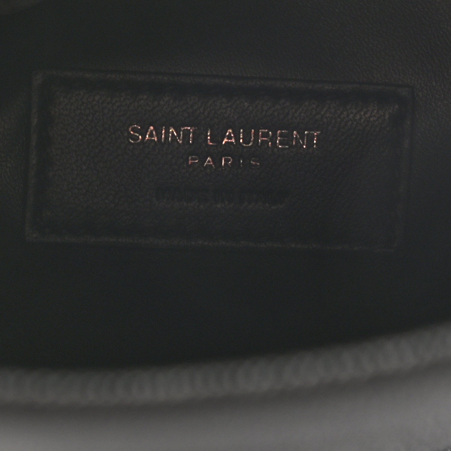 Saint Laurent Grain De Poudre West Hollywood Monogram Fold Over Clutch Black 6 of 6