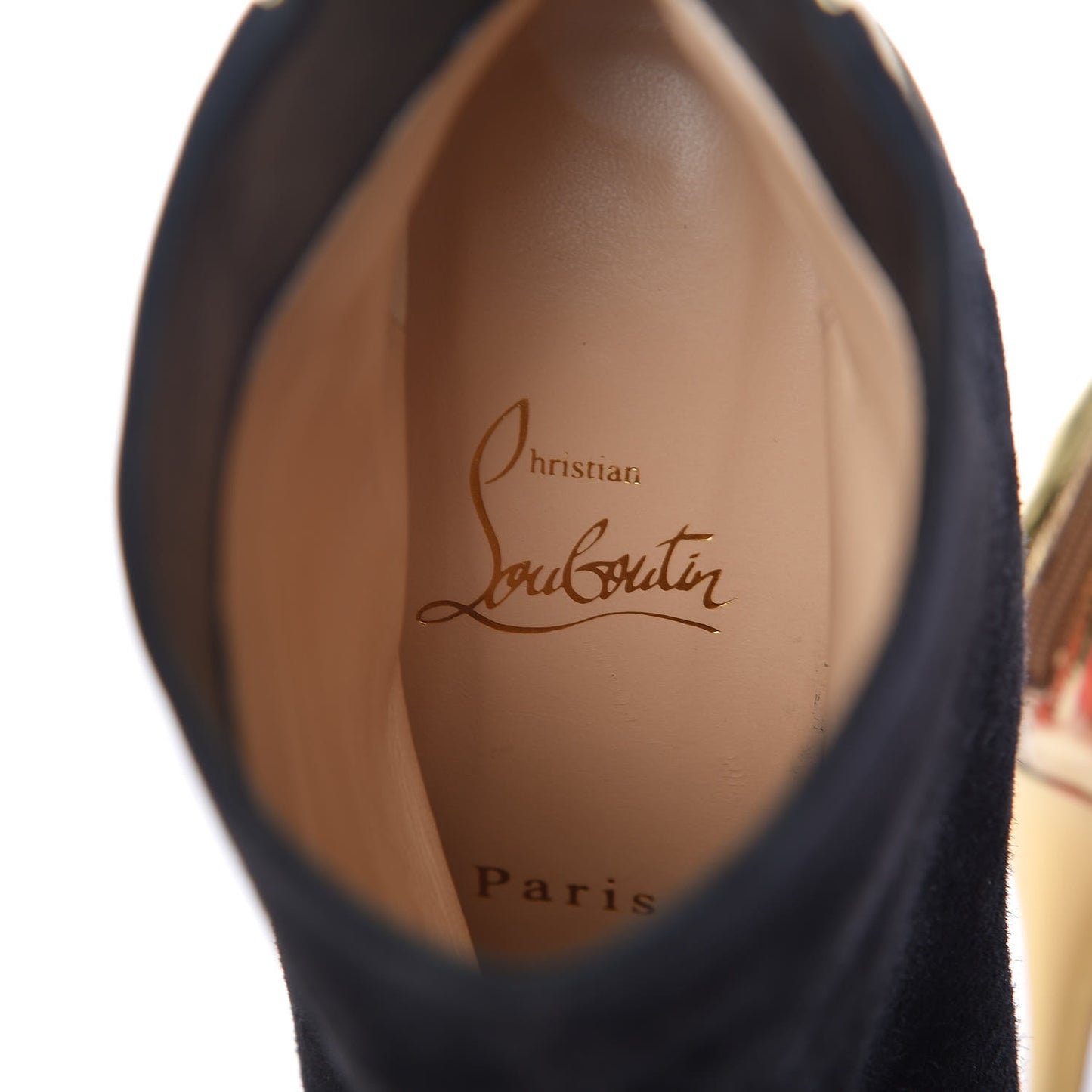 Veau Velours Specchio 100 Delicotte Booties 38 Black Gold