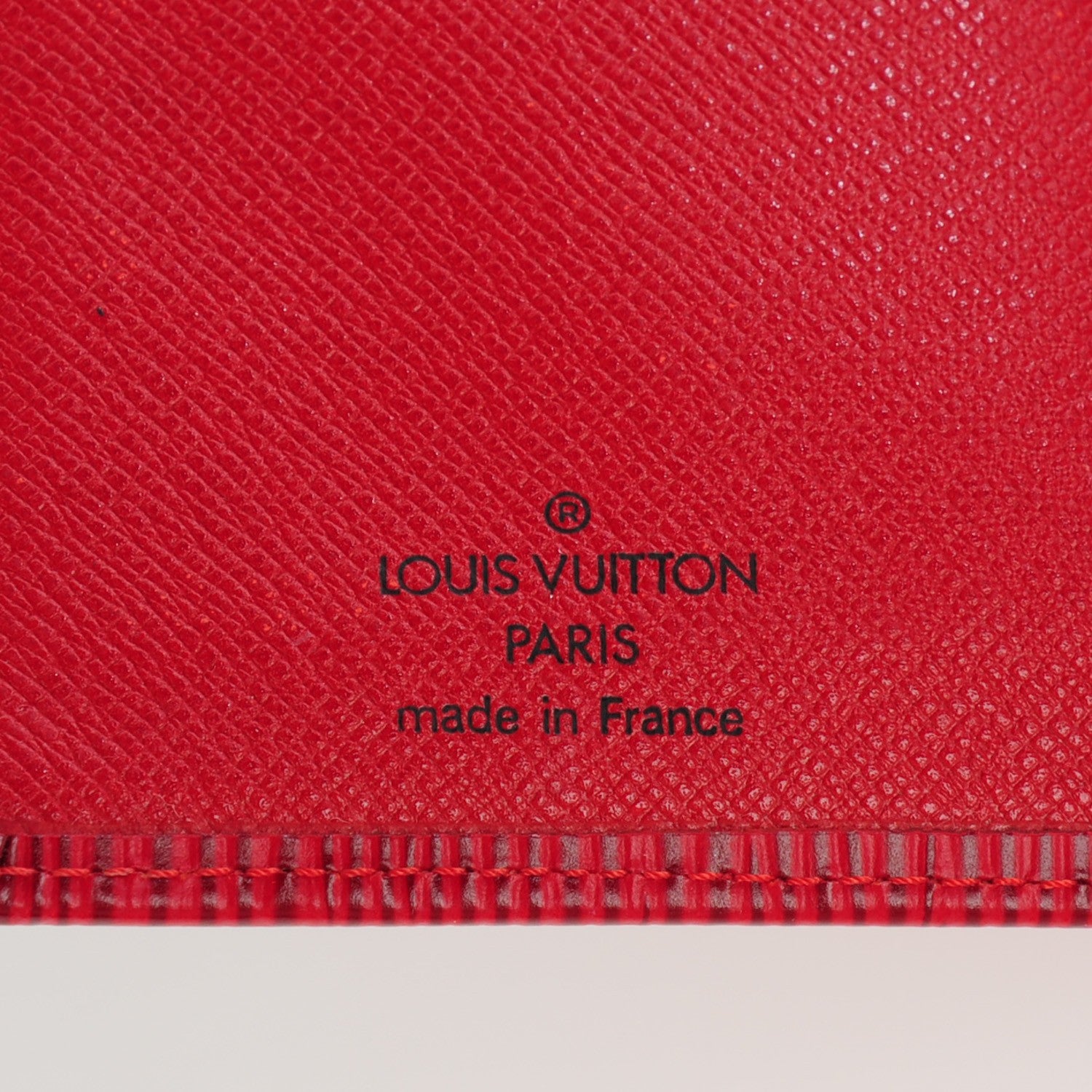 Louis Vuitton Epi Viennois Continental French Purse Wallet Rouge 6 of 7