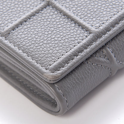 Christian Dior Grained Calfskin Diorama Croisiere Chain Wallet Gris 14 of 17