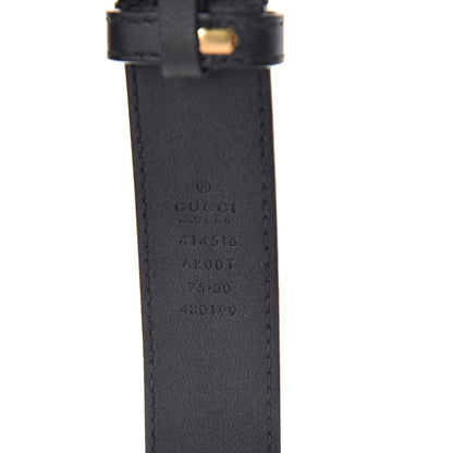 Gucci Calfskin Double G 30mm Belt 75 30 Black 6 of 6