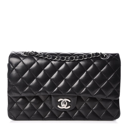 Chanel Lambskin Quilted Medium Double Flap Bag Black 1 of 27