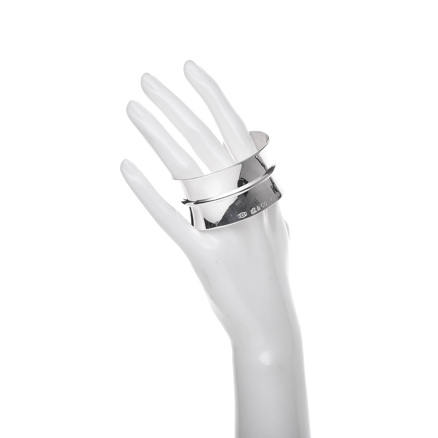 Sterling Silver Wide 1837 Cuff Bracelet