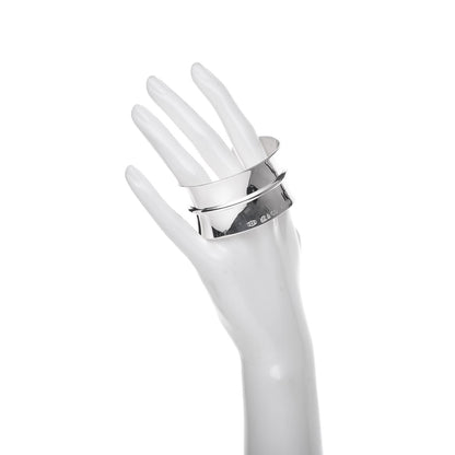 Tiffany Sterling Silver Wide 1837 Cuff Bracelet 2 of 5