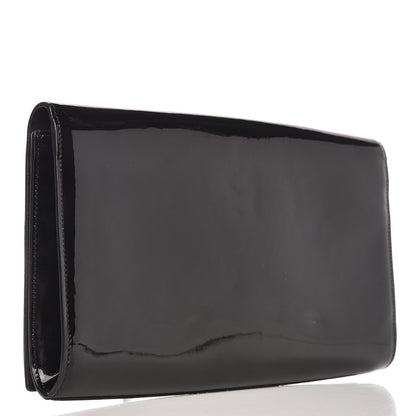 Saint Laurent Patent Monogram Large Belle De Jour Clutch Black 3 of 5
