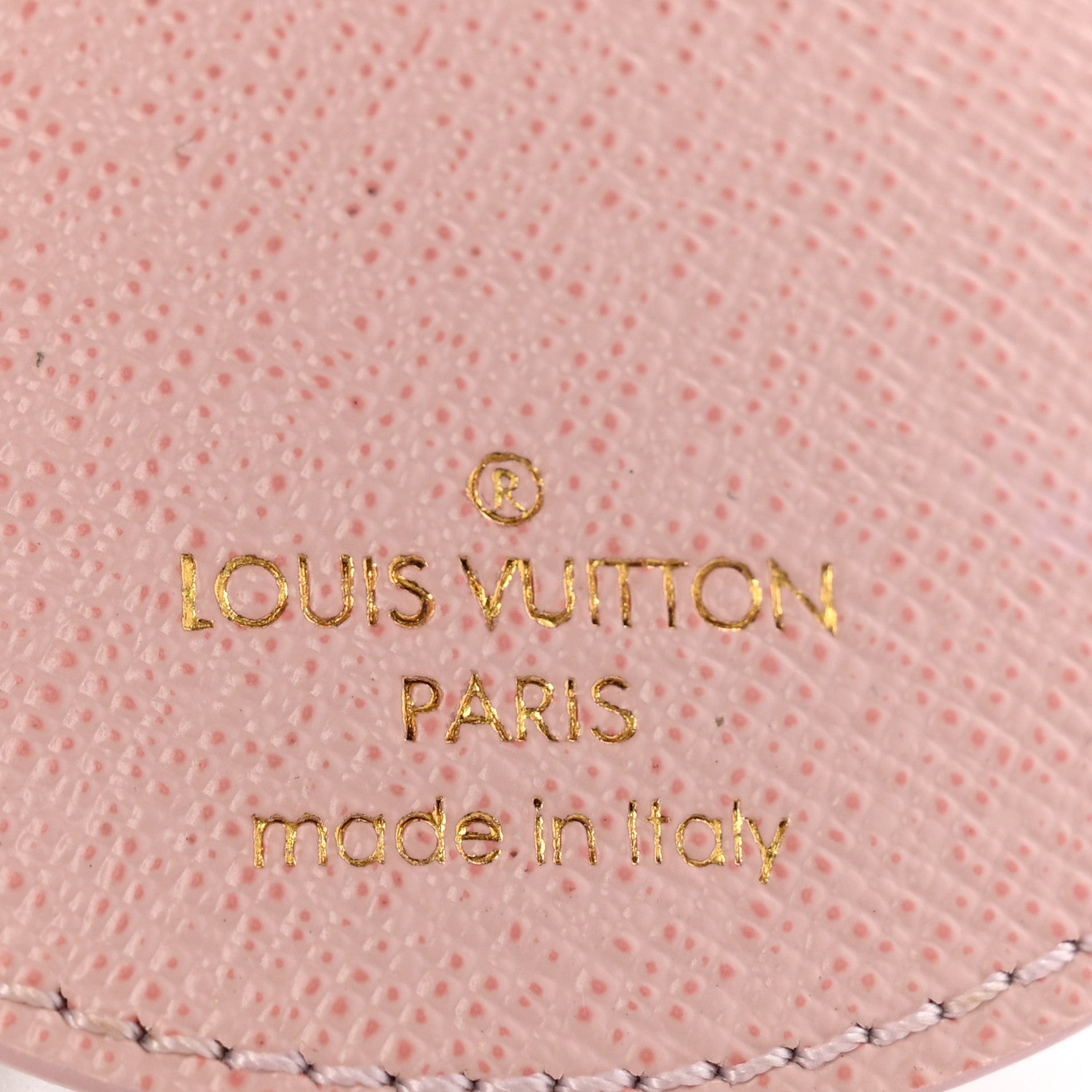 Louis Vuitton Monogram LV Mirror Bag Charm Key Holder Rose Ballerine 3 of 5