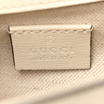 Gucci Azalea Calfskin Web Mini Horsebit 1955 Shoulder Bag Mystic White 6 of 14