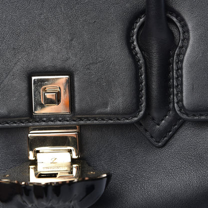 Versace Calfskin Medium Palazzo Empire Bag Black 14 of 16