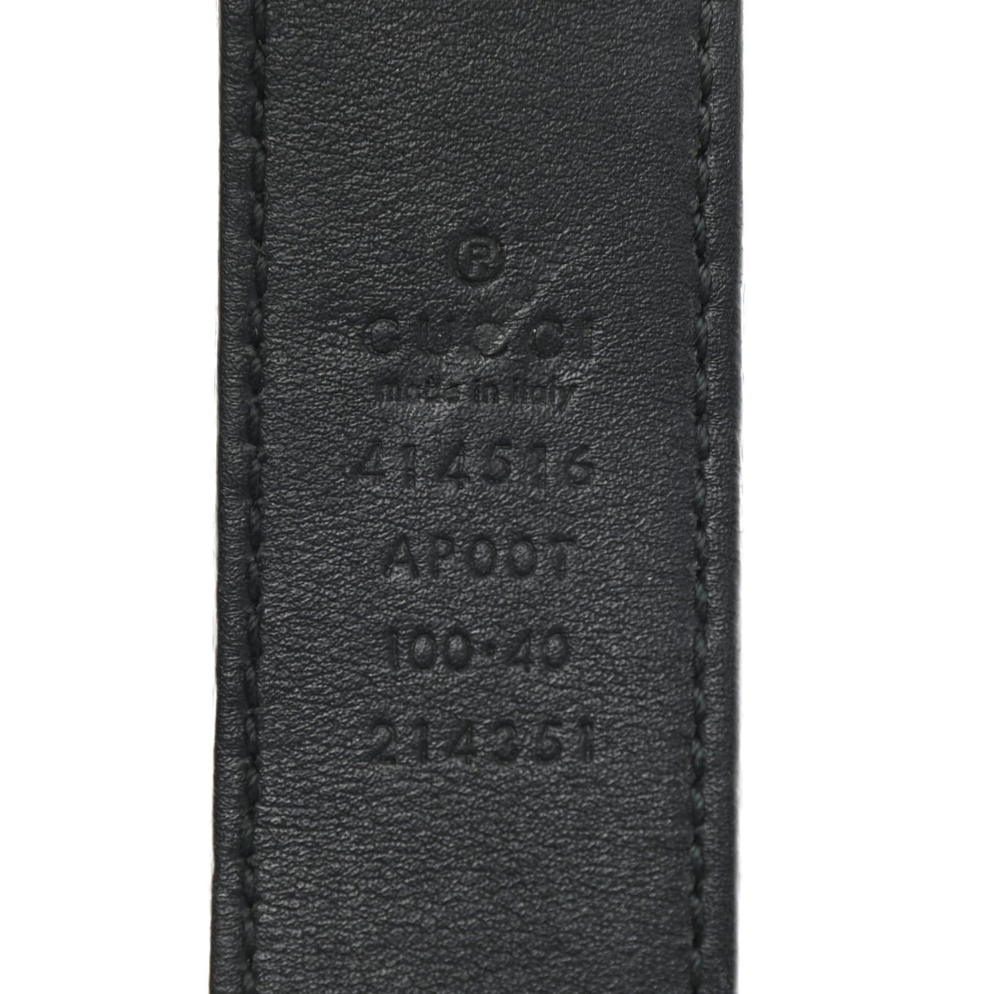 Calfskin Double G 30mm Belt 100 40 Black