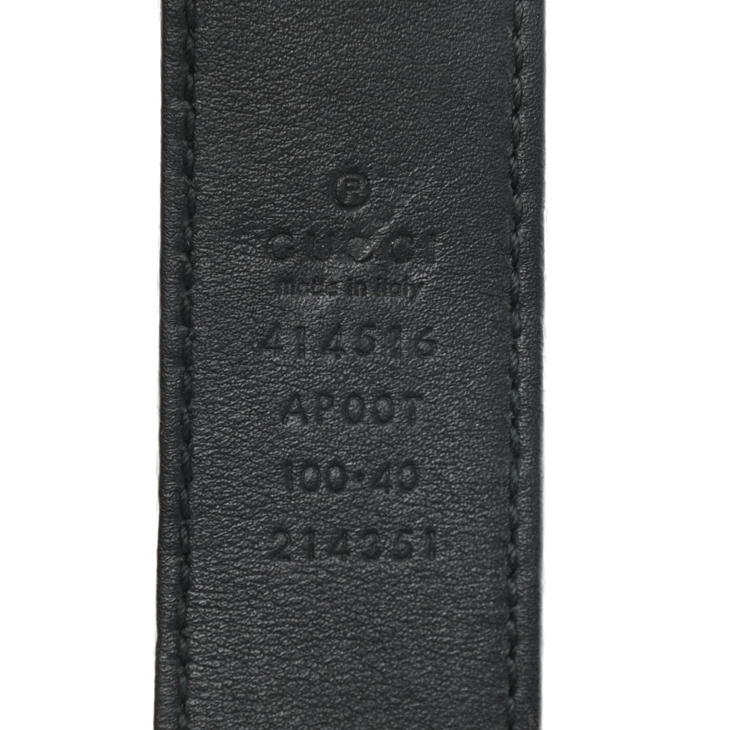 Gucci Calfskin Double G 30mm Belt 100 40 Black 3 of 3