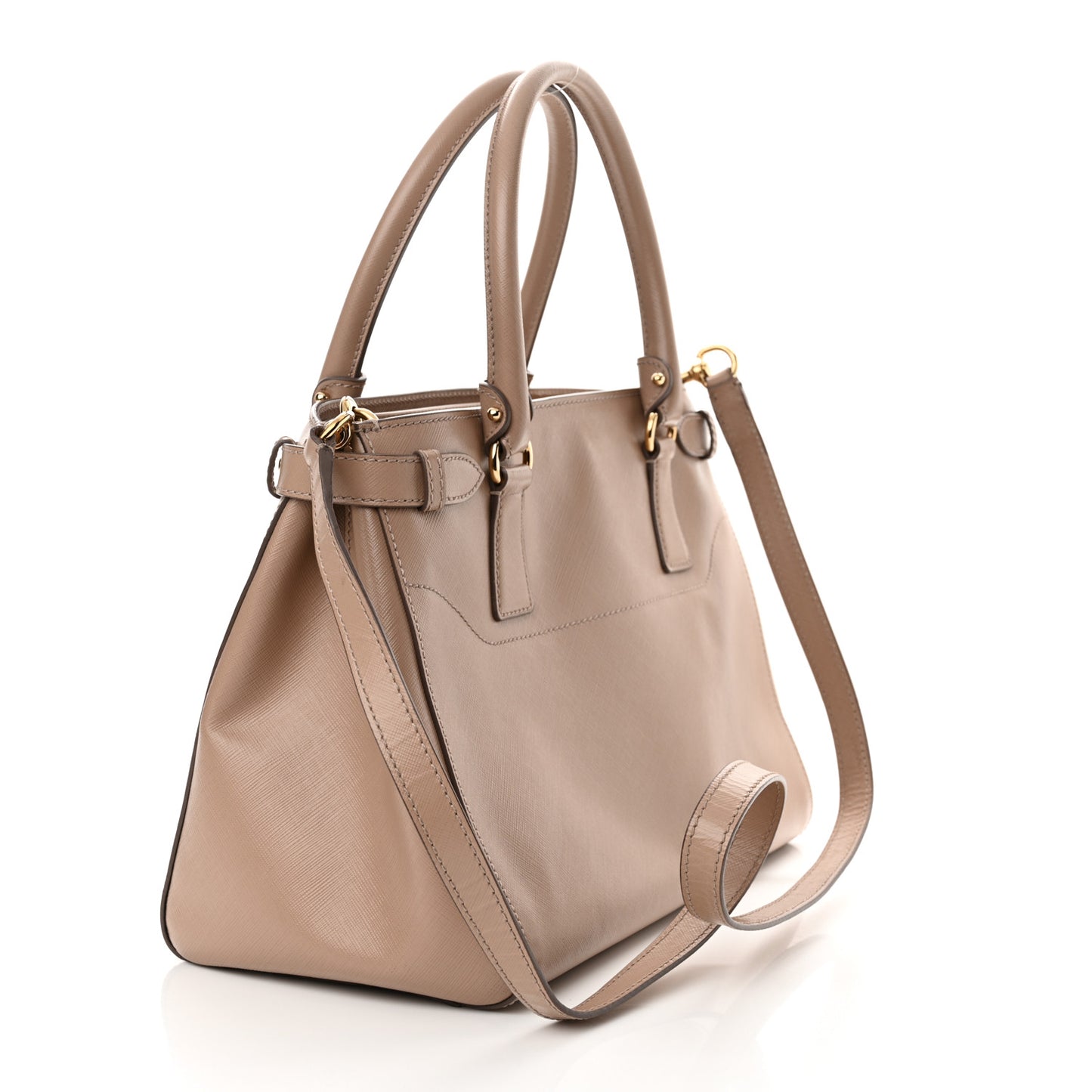 Hammered Calfskin Batik Tote Quarzo