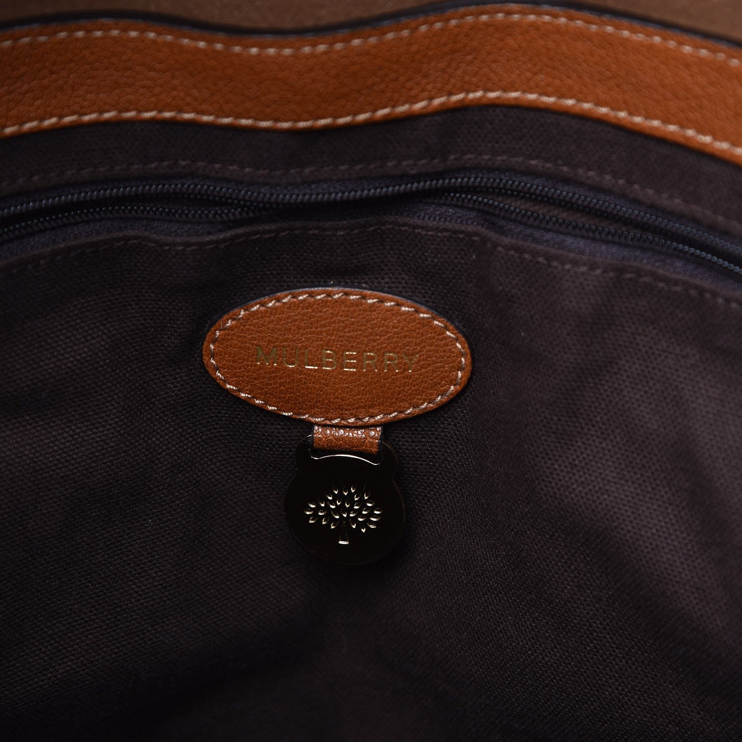 Mulberry Small Grain Calf Medium Alexa Oak 6 of 12