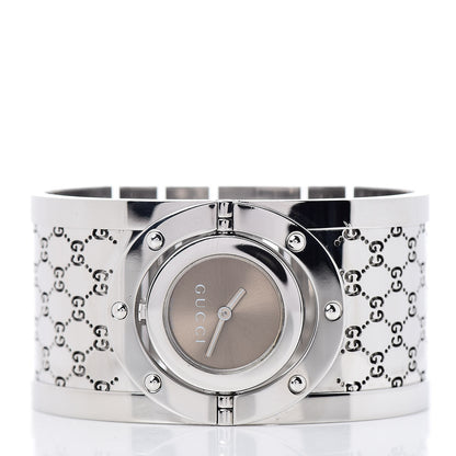 Gucci Stainless Steel 33mm Twirl Quartz Watch Brown 3 of 5