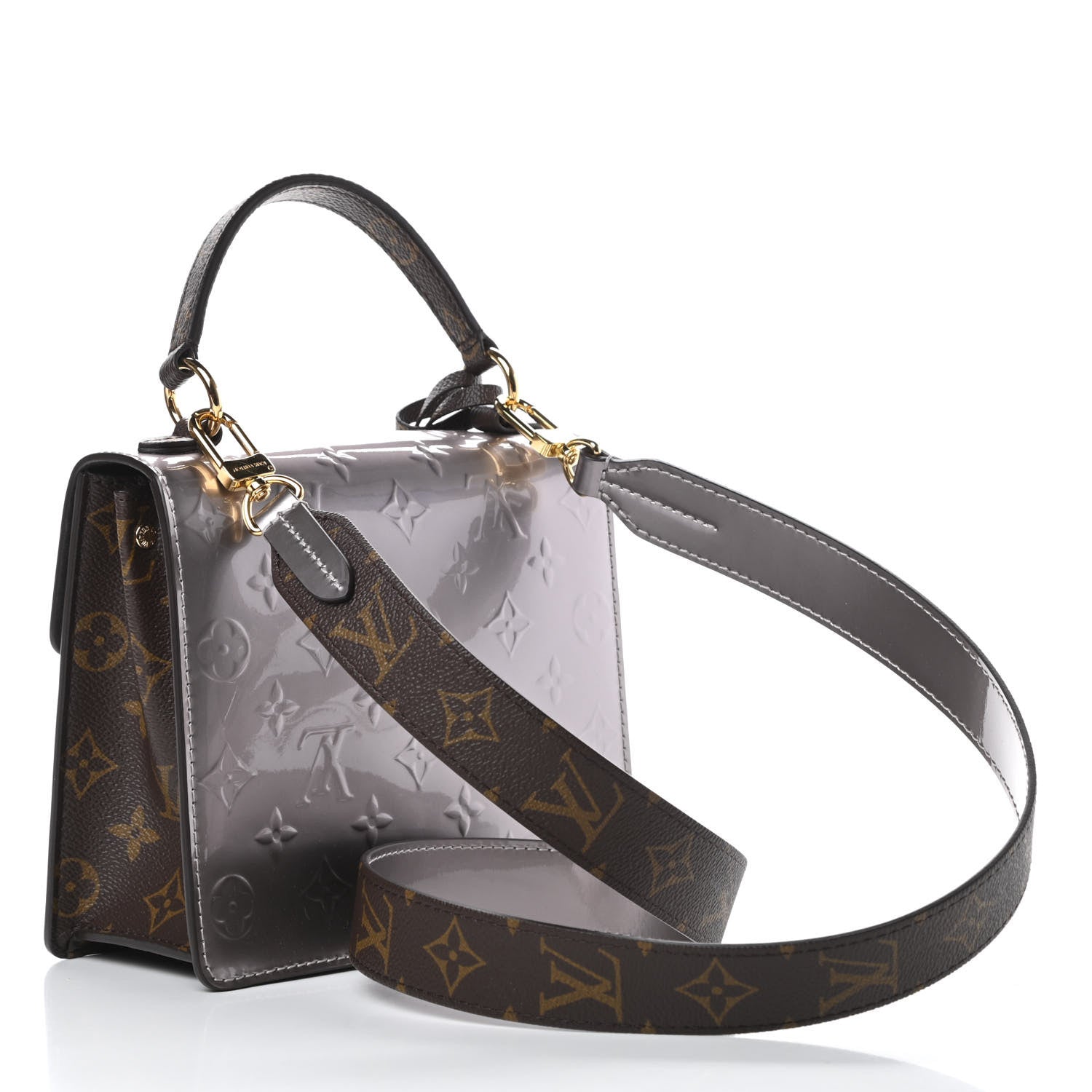 Louis Vuitton Vernis Epi Monogram Spring Street Bitume Metallise 3 of 10