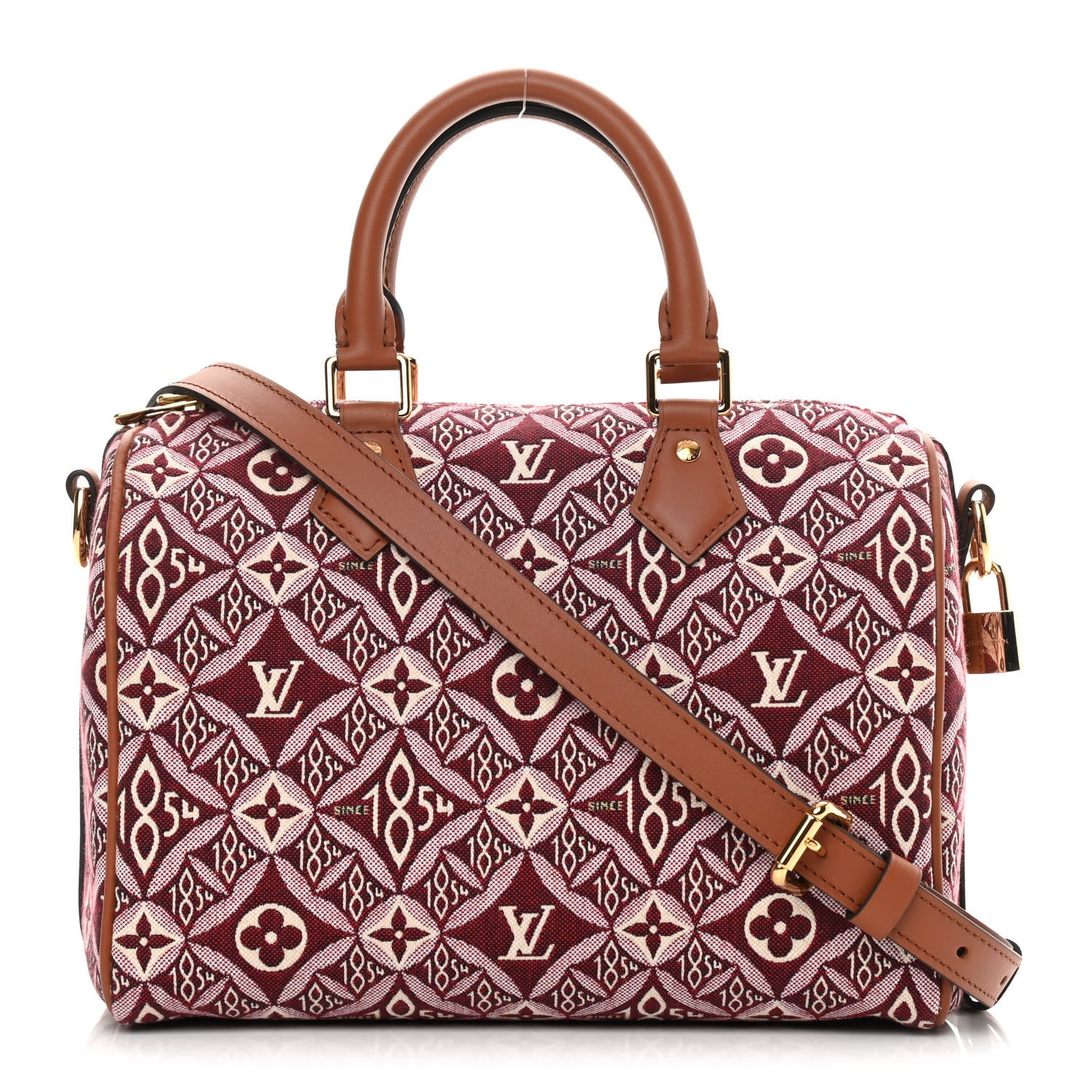Louis Vuitton Jacquard Since 1854 Speedy Bandouliere 25 Bordeaux 1 of 10