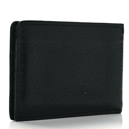 Gucci Calfskin Boar Effect GG Marmont Bi-Fold Wallet Black 3 of 8