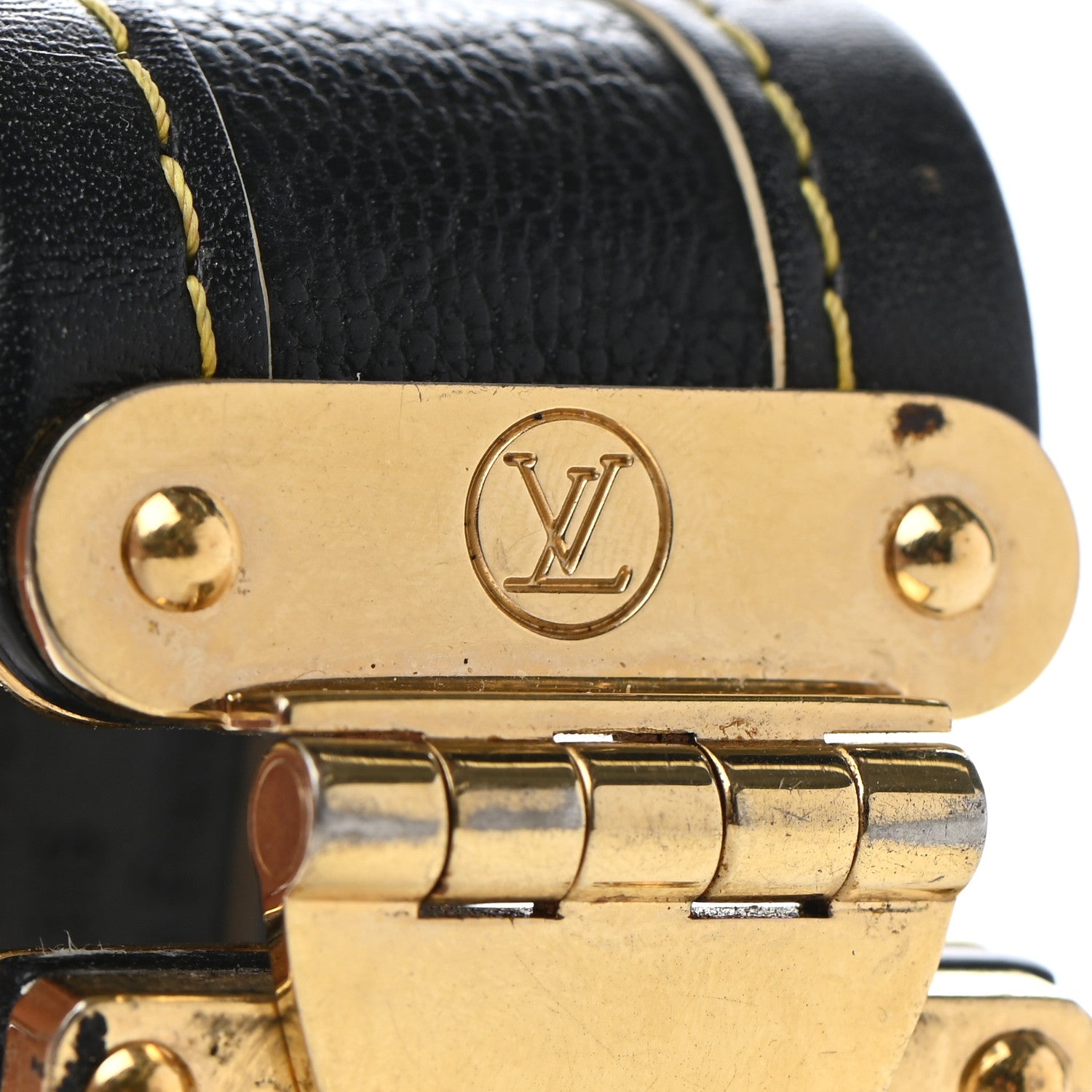 Louis Vuitton Chèvre Suhali S Lock Bracelet Black 5 of 9