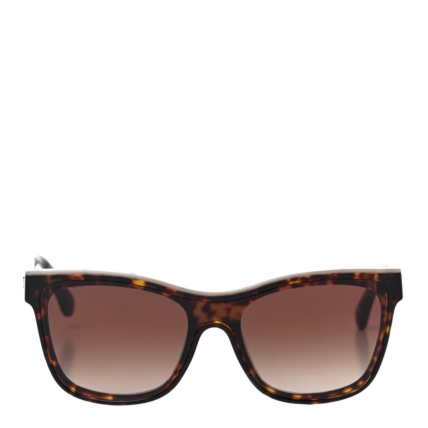 Acetate Logo Shield Sunglasses 5418 Tortoise