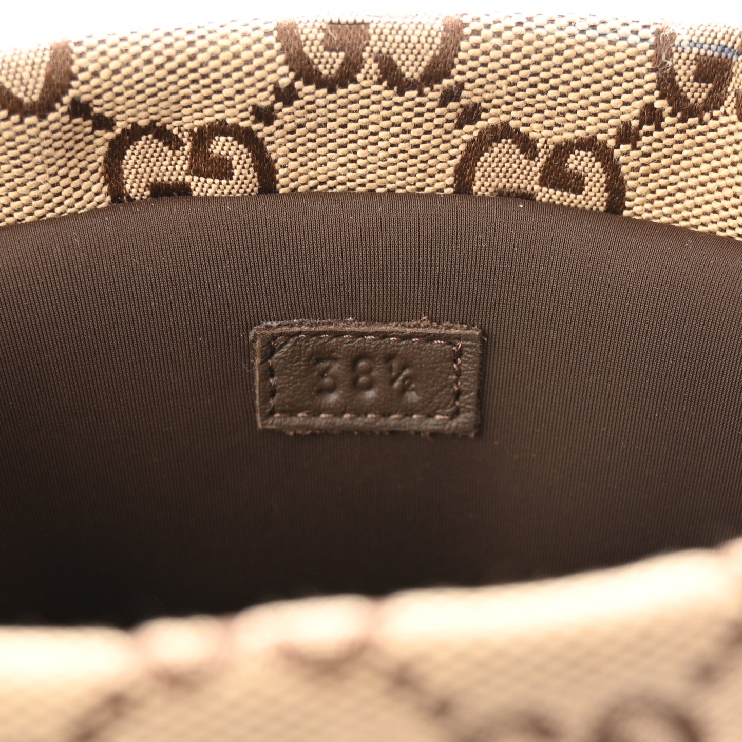 Monogram GG Strass Thermal Bootie 38.5 Camel Ebony