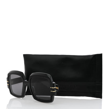 Christian Dior Acetate Diorsignature S1U Square Sunglasses Black 9 of 9